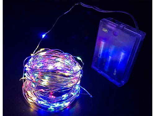 A2ZWORLD LED-Lichterkette, batteriebetrieben, Kupferdraht, 100 RGB-Lichter, mehrfarbig, 10 Meter, IP67, für Innen- und Außenbereich, Party, Garten, Weihnachten, Hochzeit A2ZWORLD LED-Lichterkette, batteriebetrieben, Kupferdraht, 100 RGB-Lichter, mehrfarbig, 10 Meter, IP67, für Innen- und Außenbereich, Party, Garten, Weihnachten, Hochzeit von A2ZWORLD