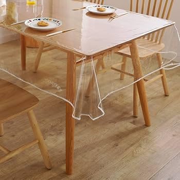 A2ZWORLD Transparente rechteckige PVC-Tischdecke, schützend, wasserdicht, leicht zu reinigen (140 x 200 cm), AB3226X von A2ZWORLD