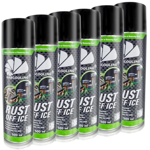 AABCOOLING 6x Rust Off Ice 500ml – Kriechöl und Rostentferner Spray, Eis Rostlöser, Vereisungs-Effekt bis -40°C, Perfektes Schmiermittel für Werkstatt, Industrie und Heimwerker, Löst und Schmiert AABCOOLING 6x Rust Off Ice 500ml – Kriechöl und Rostentferner Spray, Eis Rostlöser, Vereisungs-Effekt bis -40°C, Perfektes Schmiermittel für Werkstatt, Industrie und Heimwerker, Löst und Schmiert von AABCOOLING