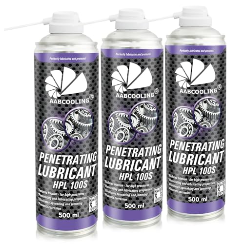AABCOOLING Penetrating Lubricant HPL 100S, Kriechöl Spraydose 3x500ml – Schmiermittel Spray für Kette, Lager, Scharnier, Pflegespray mit starker Haftung & Schmierleistung K7 von AABCOOLING