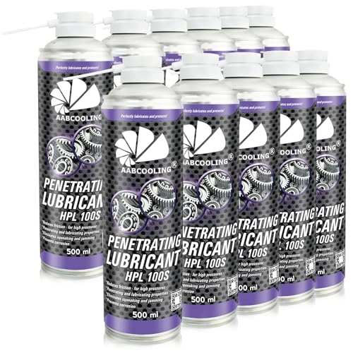 AABCOOLING Penetrating Lubricant HPL 100S, Schmierfett & Kriechöl Spray 11x500ml – Haftspray & Schmiermittel für Motorradkette, pflegt, schützt, schmiert metallfrei K7 AABCOOLING Penetrating Lubricant HPL 100S, Schmierfett & Kriechöl Spray 11x500ml – Haftspray & Schmiermittel für Motorradkette, pflegt, schützt, schmiert metallfrei K7 von AABCOOLING