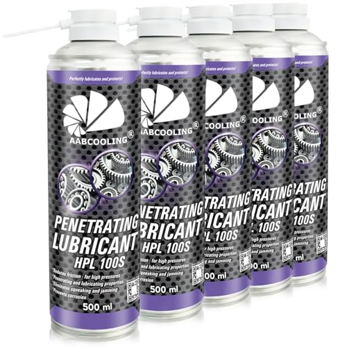 AABCOOLING Penetrating Lubricant HPL 100S, Schmiermittel Spray Kriechöl 5x500ml – Korrosionsschutz & Gleitmittel, metallfreier Haftschmierstoff, Multifunktionsspray K7 AABCOOLING Penetrating Lubricant HPL 100S, Schmiermittel Spray Kriechöl 5x500ml – Korrosionsschutz & Gleitmittel, metallfreier Haftschmierstoff, Multifunktionsspray K7 von AABCOOLING