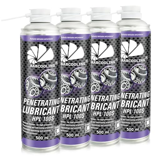 AABCOOLING Penetrating Lubricant HPL 100S, Universal Fett & Kriechöl Spray 4x500ml – Haftschmierspray für Metall, Fahrrad, Motorrad, ohne Kupfer, ideal für Werkstatt. K7 AABCOOLING Penetrating Lubricant HPL 100S, Universal Fett & Kriechöl Spray 4x500ml – Haftschmierspray für Metall, Fahrrad, Motorrad, ohne Kupfer, ideal für Werkstatt. K7 von AABCOOLING