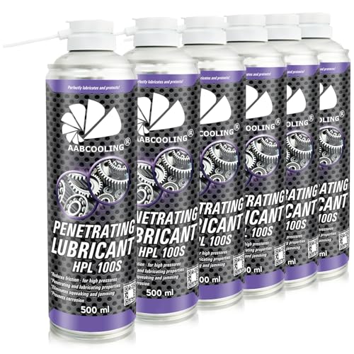 AABCOOLING Penetrating Lubricant HPL 100S, Universal Kriechöl Fett Spray 6x500ml – Hochleistungs-Schmiermittel für Auto, Fahrrad, Haushalt & Werkstatt, ohne Kupfer K7 AABCOOLING Penetrating Lubricant HPL 100S, Universal Kriechöl Fett Spray 6x500ml – Hochleistungs-Schmiermittel für Auto, Fahrrad, Haushalt & Werkstatt, ohne Kupfer K7 von AABCOOLING