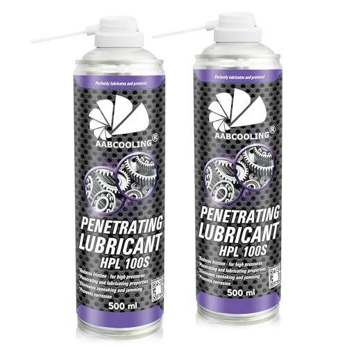 AABCOOLING Penetrating Lubricant HPL 100S, Universal Kriechöl & Schmierfett 2x500ml – Hochbeständiges Universalfett Spray für Auto, Fahrrad, Werkstatt, verhindert Korrosion K7 von AABCOOLING