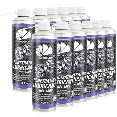 AABCOOLING Penetrating Lubricant HPL 100S, Universal Schmiermittel Kriechöl 12x500ml – Hochbeständiges Universalfett Spray, ohne Kupfer, für Metall & Werkstatt K7 AABCOOLING Penetrating Lubricant HPL 100S, Universal Schmiermittel Kriechöl 12x500ml – Hochbeständiges Universalfett Spray, ohne Kupfer, für Metall & Werkstatt K7 von AABCOOLING