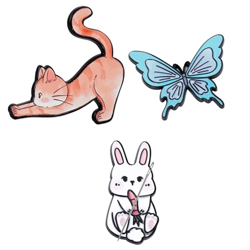 Magnetischer Nadelminder 3 Stück Niedliche Tierdesigns für Stickerei Und Näharbeiten Praktisches Nadelkissen für Kreuzstich Nähzubehör Tragbarer Nähnadelheber Nadelkissen Nadelkissen Magnetisch Magnetischer Nadelminder 3 Stück Niedliche Tierdesigns für Stickerei Und Näharbeiten Praktisches Nadelkissen für Kreuzstich Nähzubehör Tragbarer Nähnadelheber Nadelkissen Nadelkissen Magnetisch von AABDTYYD