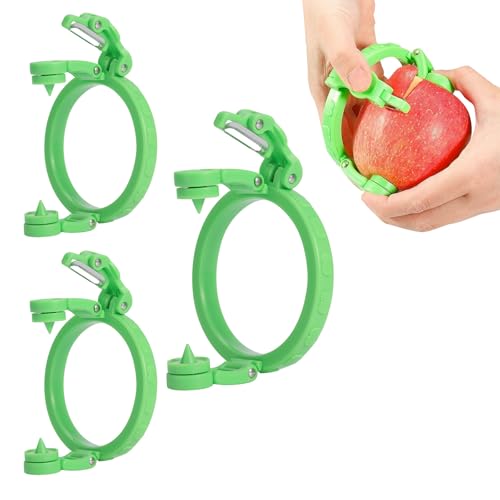Manuell Apfelschäler, 3 Stück Grüner Apfelschäler mit Ausklappbarer Klinge, Innovativ Obstschäler für Äpfel und Birnen, 31,3x21,9x2,5cm Küchenhelfer, 124g. Manuell Apfelschäler, 3 Stück Grüner Apfelschäler mit Ausklappbarer Klinge, Innovativ Obstschäler für Äpfel und Birnen, 31,3x21,9x2,5cm Küchenhelfer, 124g. von AABDTYYD