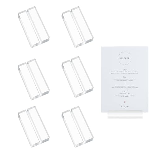 Tischkartenhalter Set aus 6 Stück ideal für Veranstaltungen und Feierlichkeiten wie Hochzeiten Partys und Büroanlässe 10x3x1.2cm/3 9x1.18x0 47inches Fotohalter Kartenhalter und Postkartenständer Tischkartenhalter Set aus 6 Stück ideal für Veranstaltungen und Feierlichkeiten wie Hochzeiten Partys und Büroanlässe 10x3x1.2cm/3 9x1.18x0 47inches Fotohalter Kartenhalter und Postkartenständer von AABDTYYD
