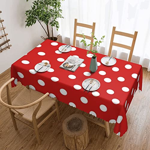 AABSTBFM Rechteckige Tischdecke aus Spitze, 183 x 137 cm, gepunktet, bedruckt, waschbar, wasserdicht, knitterfrei, Tischdekoration AABSTBFM Rechteckige Tischdecke aus Spitze, 183 x 137 cm, gepunktet, bedruckt, waschbar, wasserdicht, knitterfrei, Tischdekoration von AABSTBFM