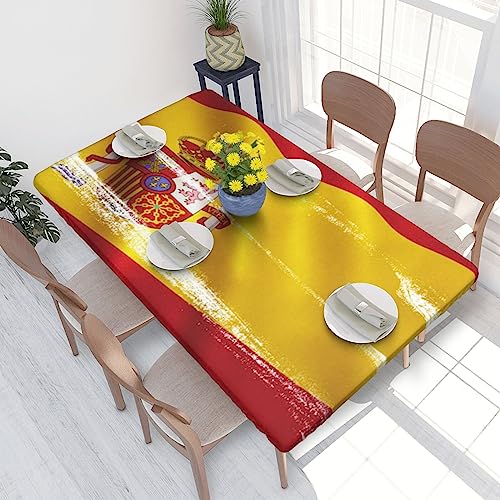 Rechteckige Tischdecke, 122 x 76 cm, für 1,2 m Esstischschutz – Spanien-Flagge, bedruckt, elastische Einfassung, knitterfreie Tischdekoration, Tischdecke Rechteckige Tischdecke, 122 x 76 cm, für 1,2 m Esstischschutz – Spanien-Flagge, bedruckt, elastische Einfassung, knitterfreie Tischdekoration, Tischdecke von AABSTBFM