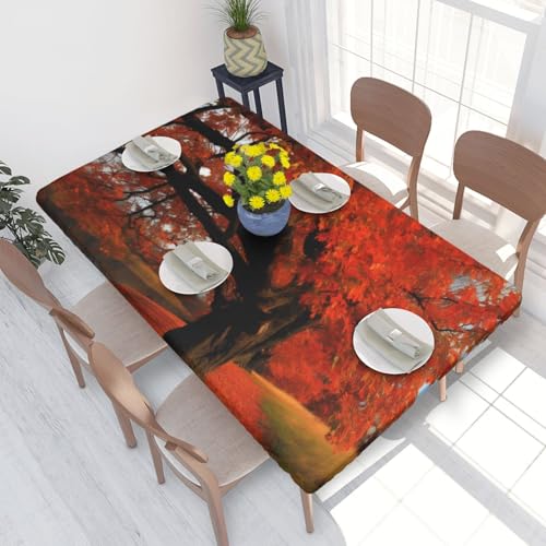 Rechteckige Tischdecke für Esstisch, bedruckt, mit elastischen Kanten, faltenfreie Dekoration, Tischdecke, 122 x 76 cm Rechteckige Tischdecke für Esstisch, bedruckt, mit elastischen Kanten, faltenfreie Dekoration, Tischdecke, 122 x 76 cm von AABSTBFM