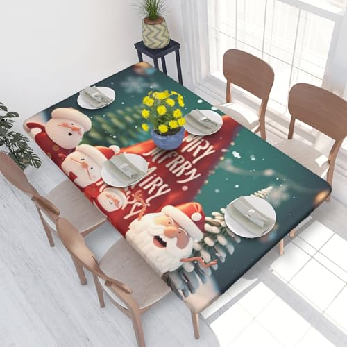 Rechteckige Tischdecke für Esstischschutz, bedruckt mit elastischen Kanten, faltenfreie Dekoration, Tischdecke, 122 x 76 cm Rechteckige Tischdecke für Esstischschutz, bedruckt mit elastischen Kanten, faltenfreie Dekoration, Tischdecke, 122 x 76 cm von AABSTBFM