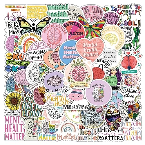 AAED 50 Doodle-Aufkleber Zum Thema Psychische Gesundheit Aesthetic Stickers,laptop sticker,fotoalbum sticker,sticker scrapbook,papeterie & sticker von AAED