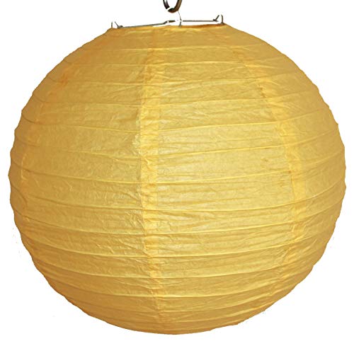 AAF Nommel®, 516, Lampion 1 Stk. Papier gelb unifarben japanisch rund Durchmesser 30 cm von AAF Nommel
