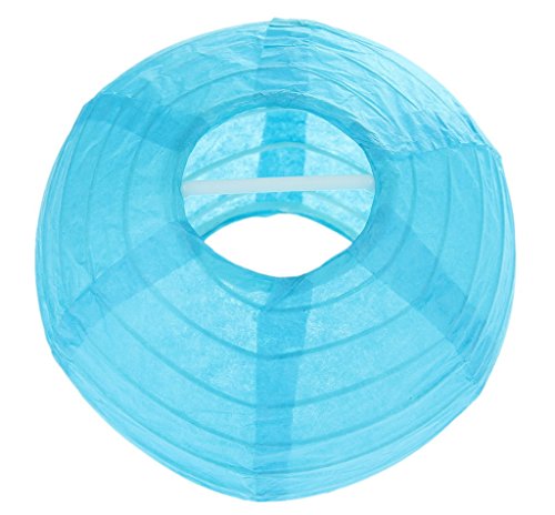 AAF Nommel Lukis 5X Lampion Laternen Papierlaterne Lampenschirm Hochtzeit Party Dekoration Ballform Blau 20cm AAF Nommel Lukis 5X Lampion Laternen Papierlaterne Lampenschirm Hochtzeit Party Dekoration Ballform Blau 20cm von AAF Nommel