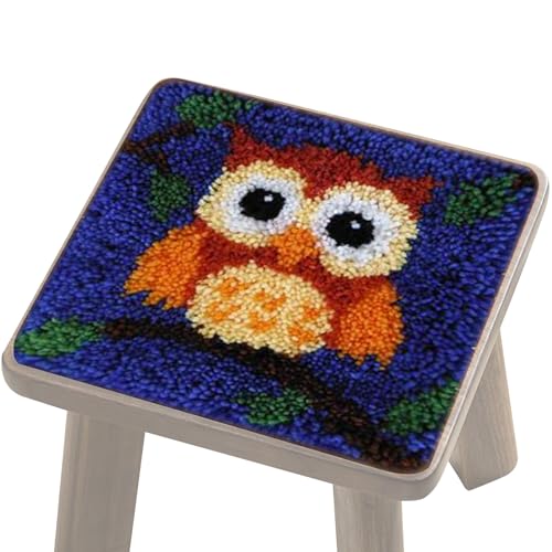 AAKOMA Set mit Haken für Kinder, Befestigungsset für Teppiche aus Garn 11,81 x 11,81 Zoll | Kit zum Aufhängen von Teppichen aus Garn, Kit zur Herstellung von Teppichen, Garn mit Nadeln von AAKOMA