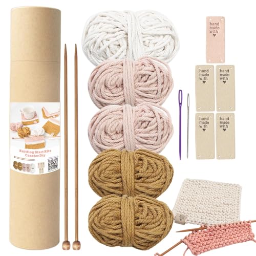 AAKOMA Strickset für Anfänger, komplettes Set zum Weben von Tassenmatten, wiederverwendbare Nadeln für selbstgemachte Garne | Kunst und Handwerk für Autos, Züge, Häuser, Schlafsäle, Flugzeuge AAKOMA Strickset für Anfänger, komplettes Set zum Weben von Tassenmatten, wiederverwendbare Nadeln für selbstgemachte Garne | Kunst und Handwerk für Autos, Züge, Häuser, Schlafsäle, Flugzeuge von AAKOMA