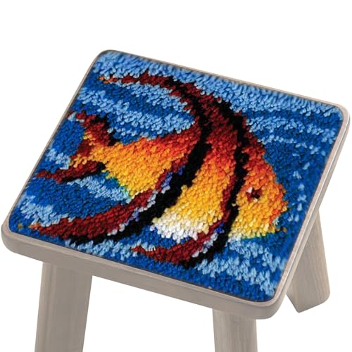 AAKOMA Teppich-Set mit Verschlusshaken – Kit zur Herstellung von Teppichen mit einer Größe von 11,81 x 11,81 Zoll (49,9 x 39,5 cm) für die Herstellung von Teppichen | Kit zur Teppichherstellung von AAKOMA