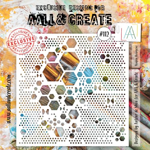 AALL And Create Stencil 6"X6"-Heapza Hexagonz von AALL and Create