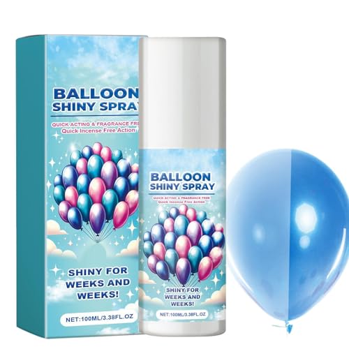 Ballonspray Shine, Ballonspray für lange Haltbarkeit und Glanz,Verbessern Sie die Partydekoration mit dauerhaftem Ballonglanz | Hoher Glanz, verbessert die Partydekoration, Luftballons für die Partyde von AALLYN