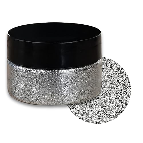 Epoxidharz Farbe Metallic (Glitter Silver/Silber 20g), AArtsZ Mica Powder Pulver, Epoxy Resin Farbe, Pigment, Farbpigmente Pigmentpulver Farben für Kosmetisches Qualität, Niveau Lipgloss Seifenfarben von AArtsZ