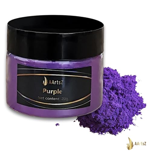 Epoxidharz Farbe Metallic (SugarPlum Purple) 20g Jar, AArtsZ Mica Powder Pulver, Epoxy Resin Farbe, Farbpigmente, Pigmentpulver für Kosmetisches Qualität, Niveau Lipgloss, Badebomb, Seifenfarben von AArtsZ
