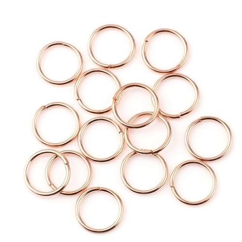Biegeringe RoséGold 12 mm offen 10-100 Stück (Rosègold, 10 Stück) von AB-Fashion 07