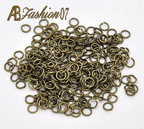 Biegeringe offen 4mm - Bronze, 100 Stück von AB-Fashion 07