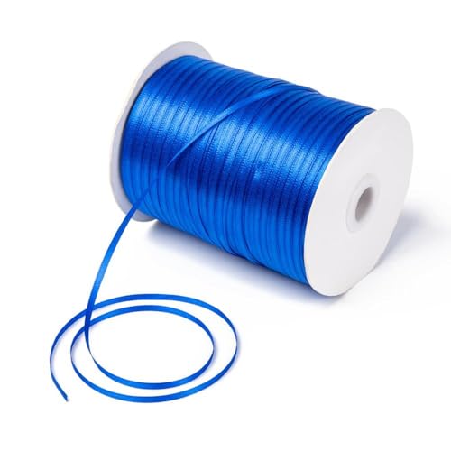 Satinband 3 mm Breit 1Meter (Blau) von AB-Fashion 07