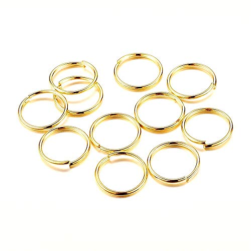 16 mm Biegeringe Goldfarben (16 x 1,25 mm) (Goldfarben, 100 Stück) von AB-Fashion 07