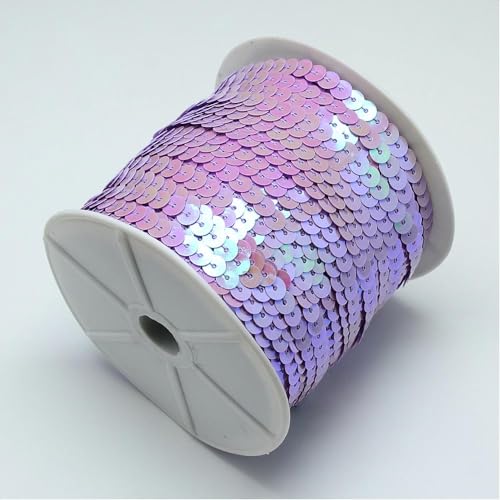 5 m Paillettenband 6 mm Holo oder AB-Farben (0,51€ je Meter) (Flieder AB) von AB-Fashion 07