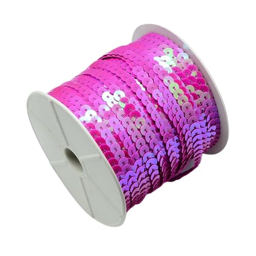 5 m Paillettenband 6 mm Holo oder AB-Farben (0,51€ je Meter) (Pink) von AB-Fashion07