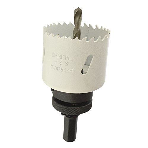 54mm HSS scie cloche bimétal Scie Klinge Cutter Drill und Bohrmaschinen Adaptor Arbor von AB Tools