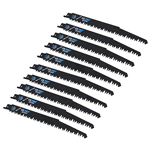 Säbelsägeblatt, 240 mm, 5 TPI Schneiden, Holz, extra scharf, schneller Schnitt, 10 Stück Säbelsägeblatt, 240 mm, 5 TPI Schneiden, Holz, extra scharf, schneller Schnitt, 10 Stück von AB Tools