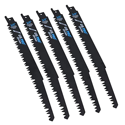 Säbelsägeblatt, 240 mm, 5 TPI Schneiden, Holz, extra scharf, schneller Schnitt, 5 Stück Säbelsägeblatt, 240 mm, 5 TPI Schneiden, Holz, extra scharf, schneller Schnitt, 5 Stück von AB Tools
