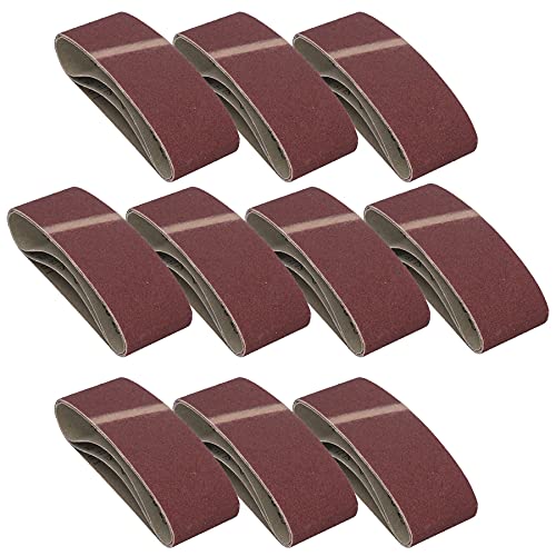 AB Tools Schleifbänder mit gemischter Körnung, 400 mm x 60 mm, 30 Stück von AB Tools-Toolzone