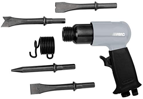 ABAC Pneumatischer Meißelhammer G-425, Meißel mit 125 mm Meißeln, Federanschlag, Mini-Schmiervorrichtung, Hübe pro Minute 4500 s/min, Max. Druck 6,3 Bar von ABAC