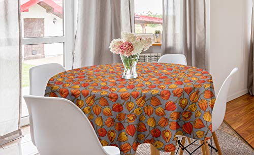ABAKUHAUS Herbst Runde Tischdecke, Goldene Shade Berry Theme, Kreis Tischdecke Abdeckung für Esszimmer Küche Dekoration, 150 cm, Taupe Grau und Vermilion ABAKUHAUS Herbst Runde Tischdecke, Goldene Shade Berry Theme, Kreis Tischdecke Abdeckung für Esszimmer Küche Dekoration, 150 cm, Taupe Grau und Vermilion von ABAKUHAUS
