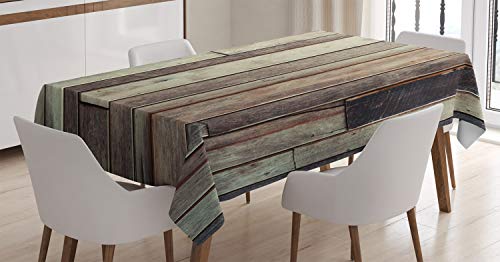 ABAKUHAUS Hölzern Tischdecke, American Western Stil, Pflegeleicht Waschbar Schmutzabweisend und mit Klaren Farben Hochwertiger Druck, 140 x 200 cm, Braun ABAKUHAUS Hölzern Tischdecke, American Western Stil, Pflegeleicht Waschbar Schmutzabweisend und mit Klaren Farben Hochwertiger Druck, 140 x 200 cm, Braun von ABAKUHAUS