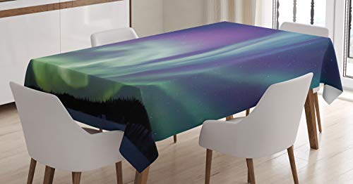 ABAKUHAUS Nordlicht Tischdecke, Sonnenhimmel Sterne, Für den Inn und Outdoor Bereich geeignet Waschbar Druck Klar Kein Verblassen, 140 x 240 cm, Mintgrün ABAKUHAUS Nordlicht Tischdecke, Sonnenhimmel Sterne, Für den Inn und Outdoor Bereich geeignet Waschbar Druck Klar Kein Verblassen, 140 x 240 cm, Mintgrün von ABAKUHAUS