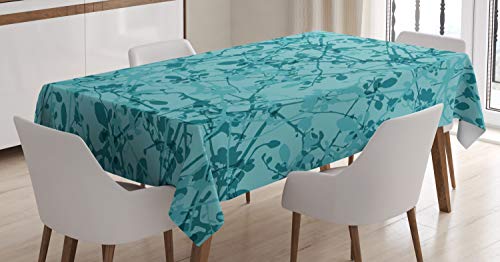 ABAKUHAUS Teal Tischdecke, Tintenzeichnungs-Stilbaum, Für den Inn und Outdoor Bereich geeignet Waschbar Druck Klar Kein Verblassen, 140 x 200 cm, Türkis Teal ABAKUHAUS Teal Tischdecke, Tintenzeichnungs-Stilbaum, Für den Inn und Outdoor Bereich geeignet Waschbar Druck Klar Kein Verblassen, 140 x 200 cm, Türkis Teal von ABAKUHAUS