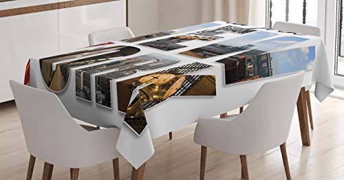 ABAKUHAUS Vereinigte Staaten Tischdecke, New York Collage, Für den Inn und Outdoor Bereich geeignet Waschbar Druck Klar Kein Verblassen, 140 x 200 cm, Mehrfarbig ABAKUHAUS Vereinigte Staaten Tischdecke, New York Collage, Für den Inn und Outdoor Bereich geeignet Waschbar Druck Klar Kein Verblassen, 140 x 200 cm, Mehrfarbig von ABAKUHAUS