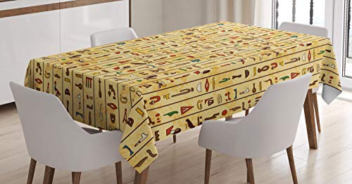 ABAKUHAUS ägyptisch Tischdecke, Bunte Papyrus, Personalisierter Druck Klare Farben ohne Verblassen Waschbar für Außen Bereich, 140 x 200 cm, Braun Beige ABAKUHAUS ägyptisch Tischdecke, Bunte Papyrus, Personalisierter Druck Klare Farben ohne Verblassen Waschbar für Außen Bereich, 140 x 200 cm, Braun Beige von ABAKUHAUS