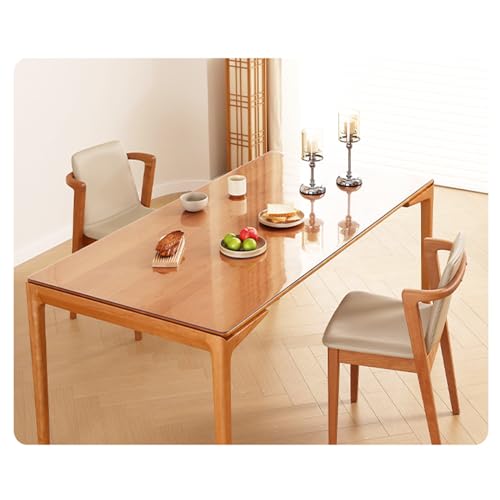 ABBNIA Durchsichtiger PVC-Tischschutz, transparente Tischdecke, 1,5 mm, leicht zu schneidende Kunststoff-Tischdecke, wasserdichte und ölbeständige ABBNIA Durchsichtiger PVC-Tischschutz, transparente Tischdecke, 1,5 mm, leicht zu schneidende Kunststoff-Tischdecke, wasserdichte und ölbeständige von ABBNIA