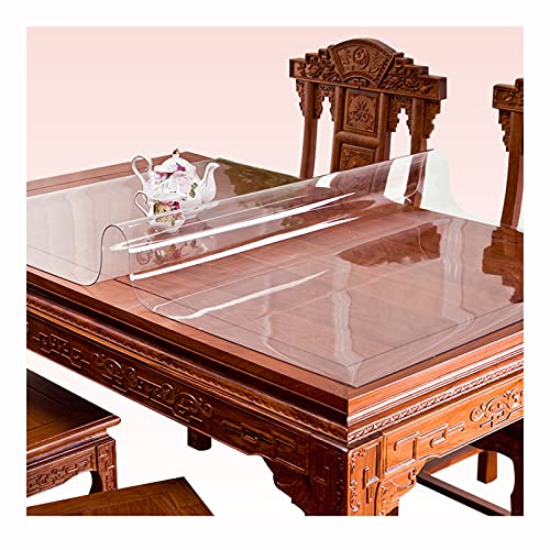 ABBNIA Kristallklare Folie, Runde Ecken Transparente Tischfolie, wasserdichte Tischdecke, PVC-Folie, g ABBNIA Kristallklare Folie, Runde Ecken Transparente Tischfolie, wasserdichte Tischdecke, PVC-Folie, g von ABBNIA