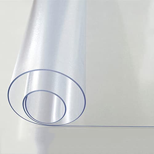 ABBNIA Transparente Tischdecke, Tischschutz, rechteckig, wasserdicht, transparent, für Küche und Esszimmer, Dicke 2 mm ABBNIA Transparente Tischdecke, Tischschutz, rechteckig, wasserdicht, transparent, für Küche und Esszimmer, Dicke 2 mm von ABBNIA