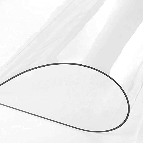 ABBNIA Transparente Tischdecke, durchsichtiger Tischschutz, 1,5 mm Dicke, durchsichtige Schreibtischunterlagen, Tischdeckenschutz aus PVC-Kunststof ABBNIA Transparente Tischdecke, durchsichtiger Tischschutz, 1,5 mm Dicke, durchsichtige Schreibtischunterlagen, Tischdeckenschutz aus PVC-Kunststof von ABBNIA