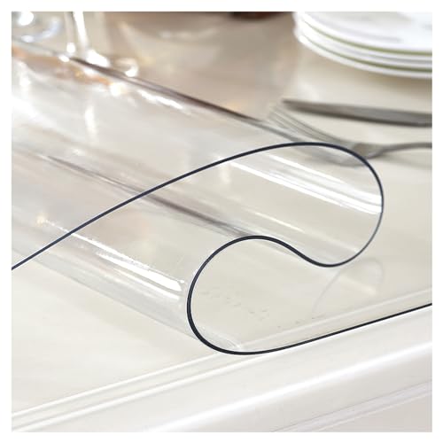 Transparenter Tischschutz, transparenter wasserdichter PVC-Tischdeckenschutz, abwischbare durchsichtige Kunststoff-Tischdecke, transparente Transparenter Tischschutz, transparenter wasserdichter PVC-Tischdeckenschutz, abwischbare durchsichtige Kunststoff-Tischdecke, transparente von ABBNIA