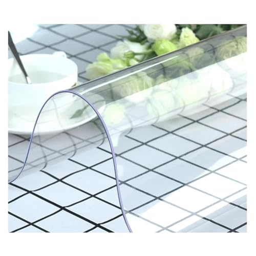 Transparenter Tischschutz aus PVC – 1,5 mm Dicke, transparente Schreibtischabdeckung aus Kunststoff, transparenter Tischdeckenschutz, Wasser Transparenter Tischschutz aus PVC – 1,5 mm Dicke, transparente Schreibtischabdeckung aus Kunststoff, transparenter Tischdeckenschutz, Wasser von ABBNIA